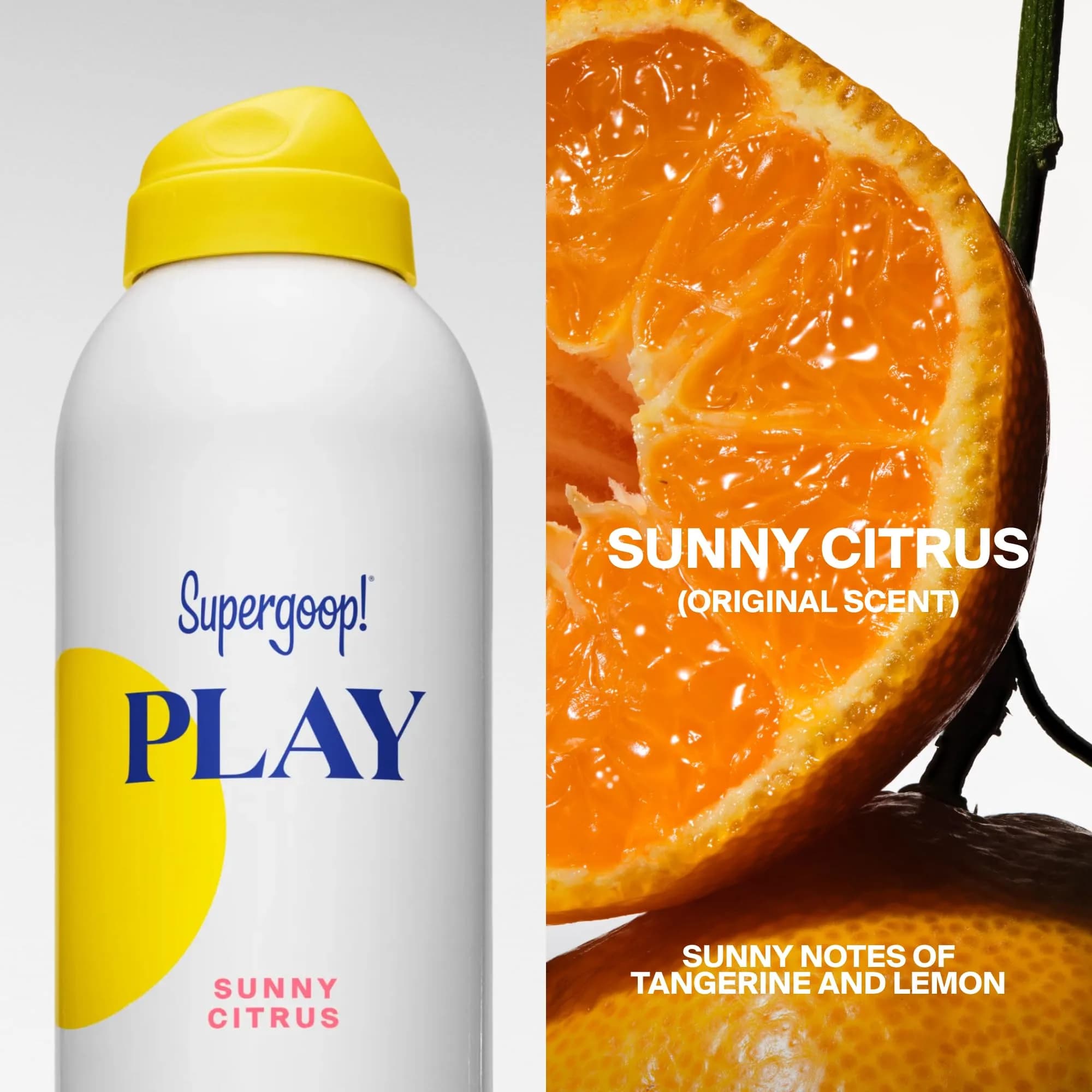 Supergoop! PLAY Antioxidant Body Mist SPF 50 PA++++ in Sunny Citrus - Broad Spectrum Sunscreen Spray (6 Fl Oz) - view 5