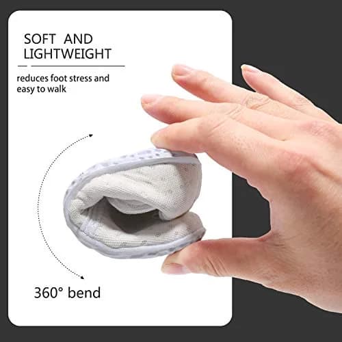 FEETCITY Water Shoes White 12-18 Months | Quick Dry, Non-Slip, Breathable Infant Aqua Socks thumbnail 7