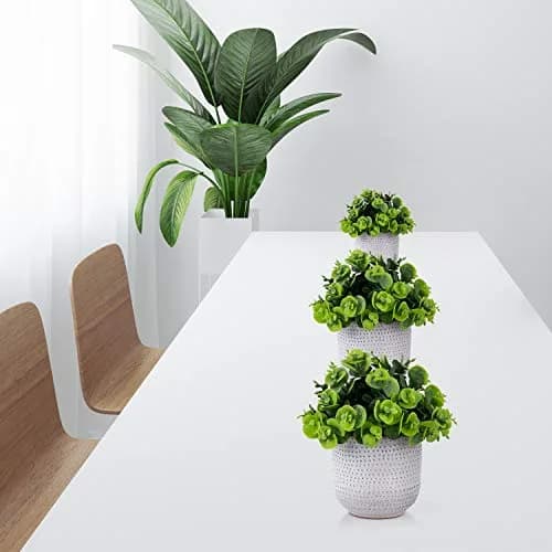 Karlliu Artificial Plants in Ceramic Planter 5" x 6" | Lifelike Succulent Decor for Home & Office thumbnail 6
