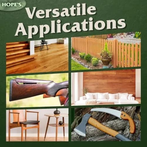 HOPE'S 100% Pure Tung Oil Wood Finish 1.89 L (64 Fl Oz) | Food Safe Natural Wood Sealer thumbnail 4