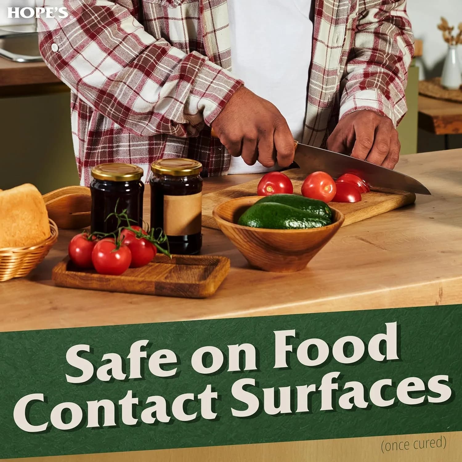 HOPE'S 100% Pure Tung Oil Wood Finish 1.89 L (64 Fl Oz) | Food Safe Natural Wood Sealer - view 5