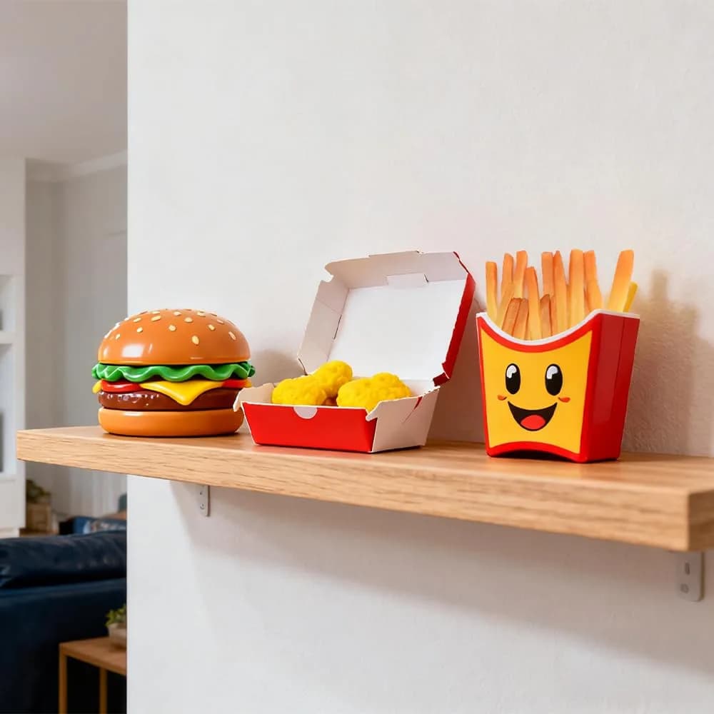 Hagao Fake French Fries 15 pcs | Realistic Polyurethane Play Food for Kitchen Decor - view 2