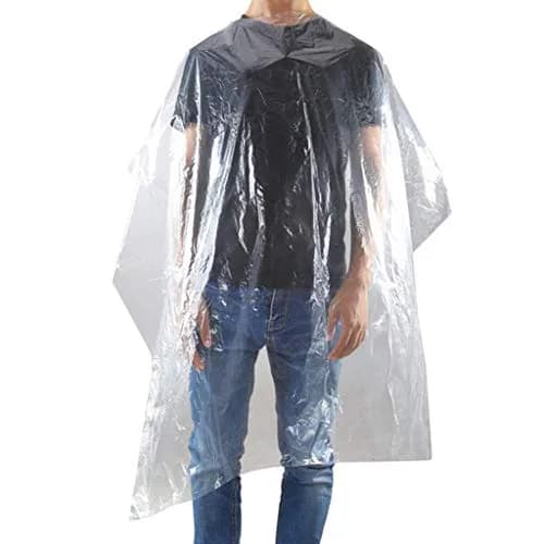 Wacece Disposable Hair Salon Capes Large 130x160cm (100 Count) | Waterproof & Lightweight for Hairdressing thumbnail 1