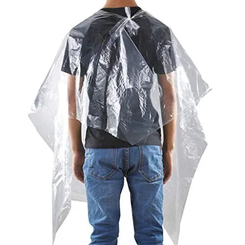 Wacece Disposable Hair Salon Capes Large 130x160cm (100 Count) | Waterproof & Lightweight for Hairdressing thumbnail 2