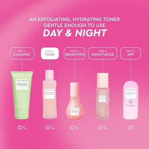 Glow Recipe PHA + BHA Face Toner 150ml (5 Fl Oz) | Gentle Exfoliant for Pores thumbnail 6