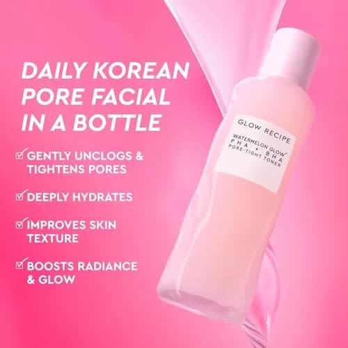 Glow Recipe PHA + BHA Face Toner 150ml (5 Fl Oz) | Gentle Exfoliant for Pores thumbnail 2