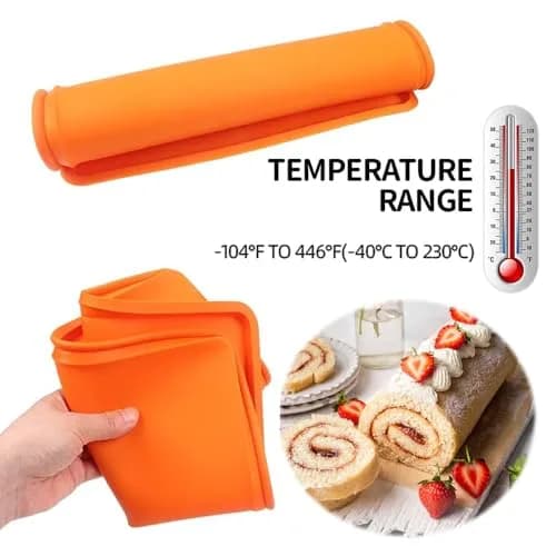 BAKER DEPOT Silicone Baking Mat 2 pcs | Nonstick Pastry & Cake Rug for Oven & Microwave thumbnail 3