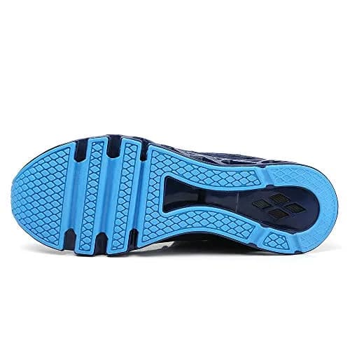 SKDOIUL Men's Running Sneakers Blue Size 13 | Breathable Mesh Athletic Walking Shoes thumbnail 4
