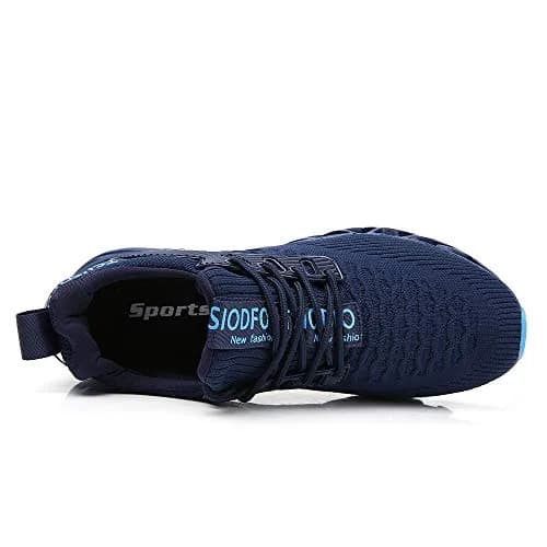 SKDOIUL Men's Running Sneakers Blue Size 13 | Breathable Mesh Athletic Walking Shoes thumbnail 3