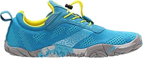WHITIN Men's Wide Toe Box Trail Running Minimalist Shoes Light Blue 9 | Zero Drop, Vegan thumbnail 5