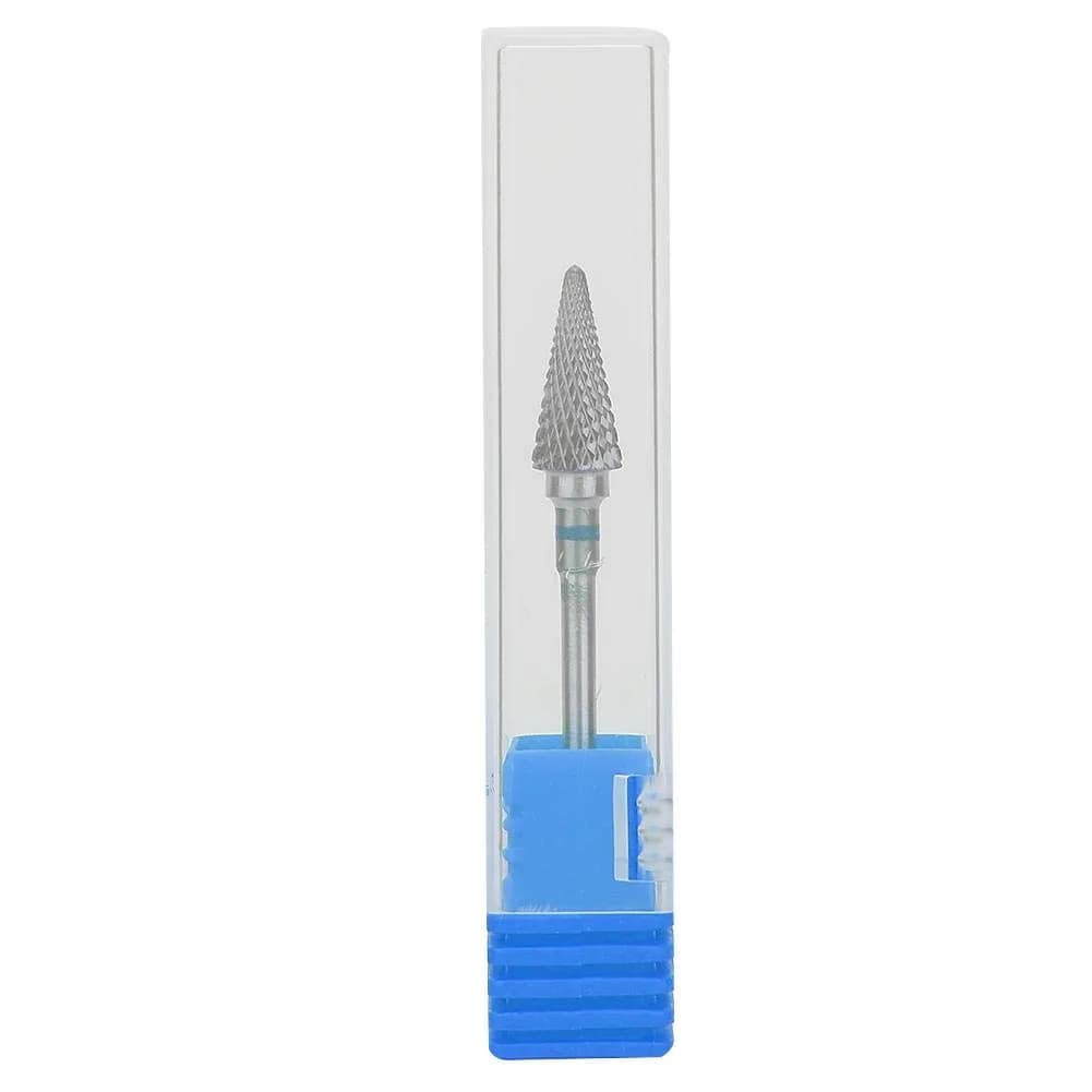 ZJchao Nail Drill Bits, 3/32'' (2.35mm) Tungsten Steel Nail Art Manicure Drill Bits, Electric Pedicure Head, Blue — 3/32'' (2.35mm)