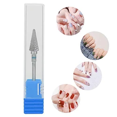 ZJchao Nail Drill Bits, 3/32'' (2.35mm) Tungsten Steel Nail Art Manicure Drill Bits, Electric Pedicure Head, Blue thumbnail 6