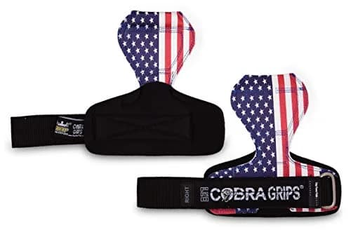 Cobra Grips PRO USA FLAG Leather Weight Lifting Gloves with Wrist Wraps (5.5-8.75") thumbnail 4