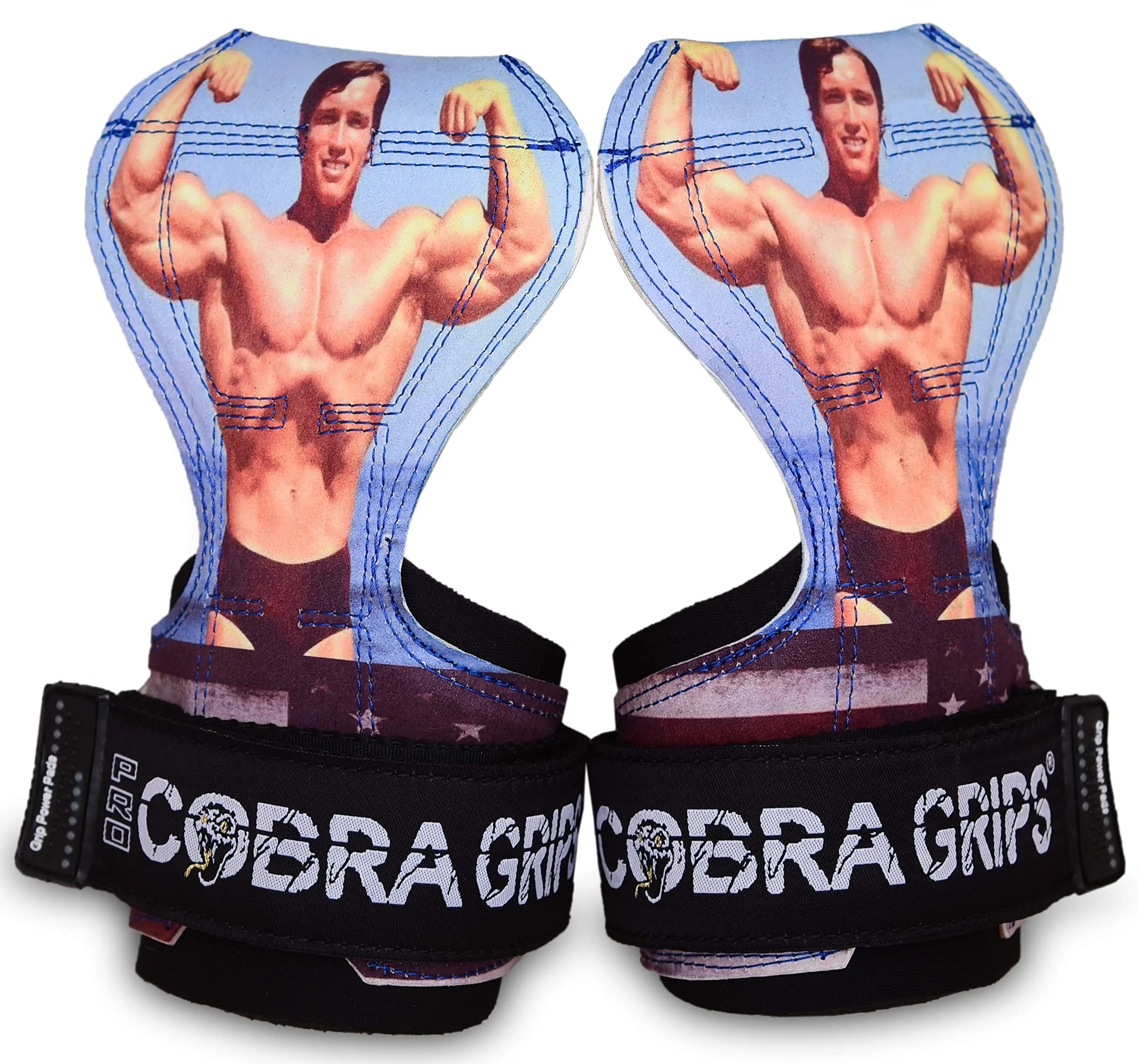 Cobra Grips PRO Arnold Leather Weight Lifting Gloves with Wrist Wraps - 5.5 - 8.75" Wrist - main product image
