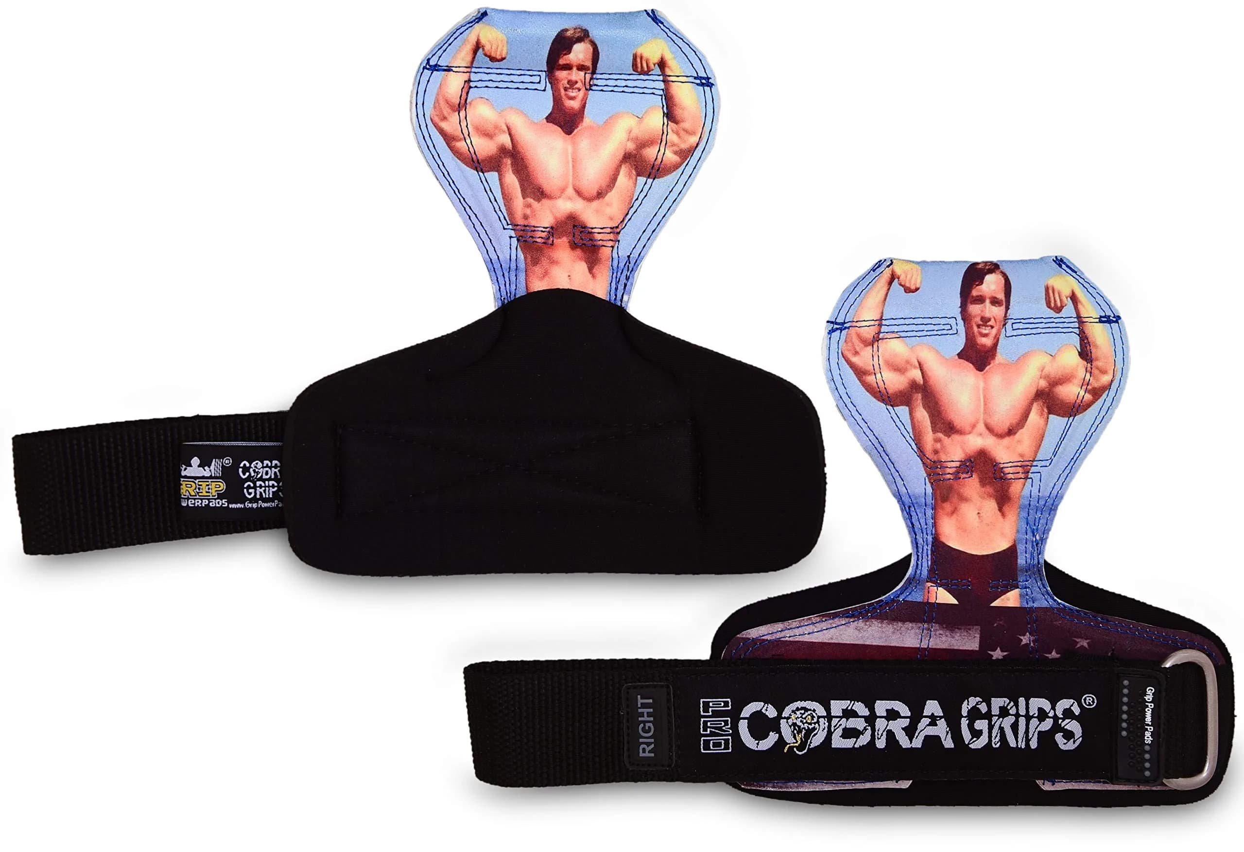 Cobra Grips PRO Arnold Leather Weight Lifting Gloves with Wrist Wraps - 5.5 - 8.75" Wrist - view 2