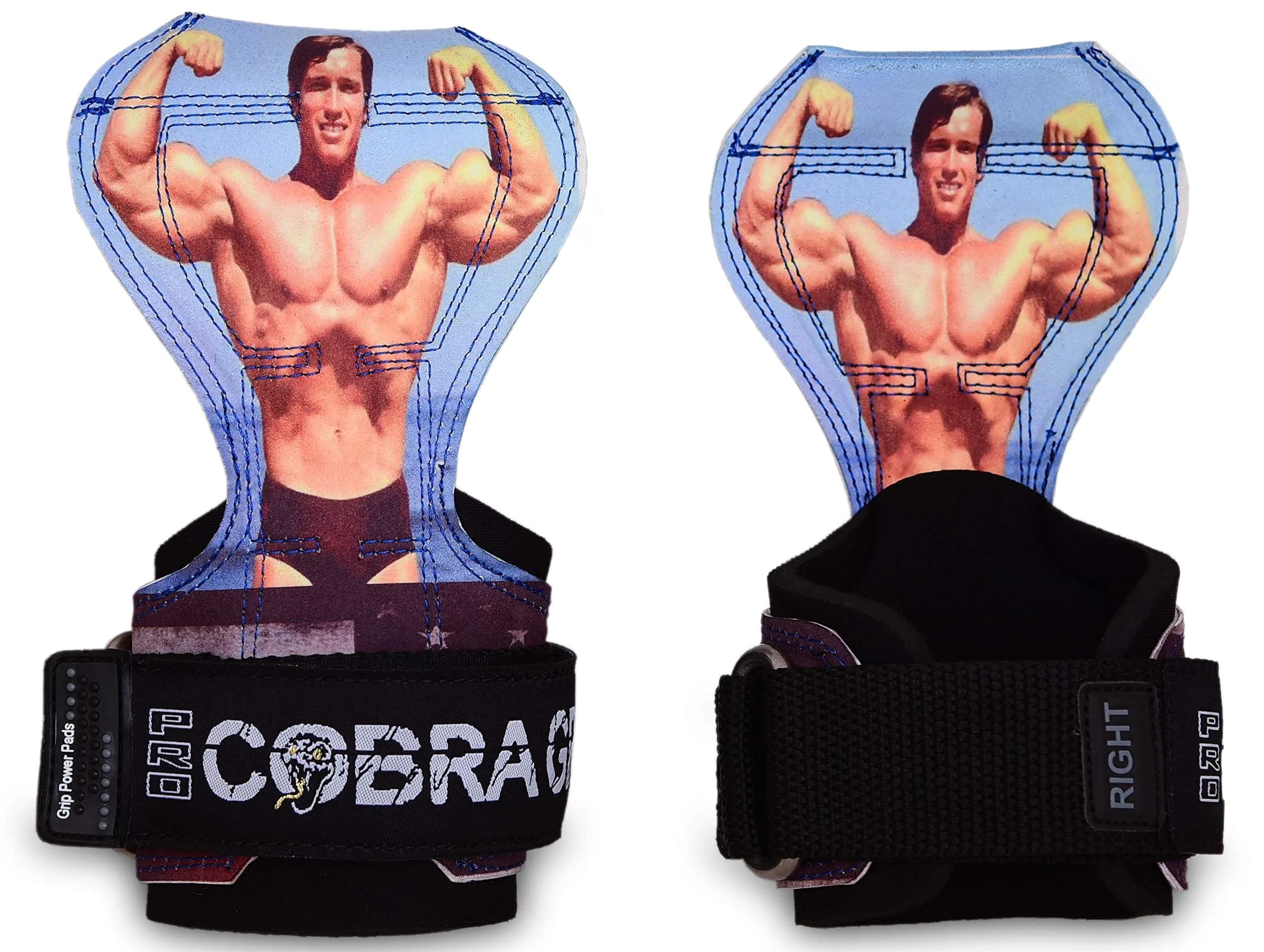 Cobra Grips PRO Arnold Leather Weight Lifting Gloves with Wrist Wraps - 5.5 - 8.75" Wrist - view 3