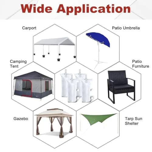 ABCCANOPY 150lb (68kg) Canopy Weight Bags Set of 4 | Stabilize Tents & Gazebos thumbnail 5