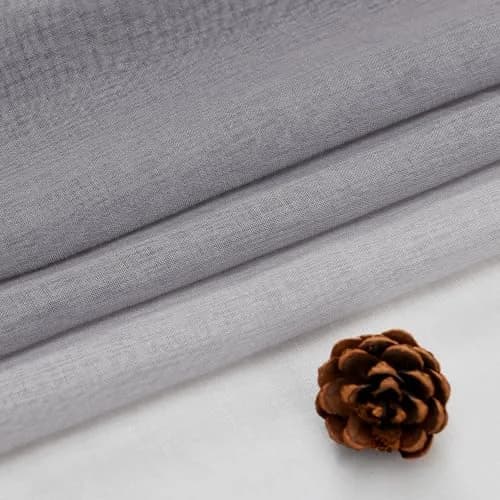 DWCN Grey Ombre Sheer Curtains 84 Inches Long | Elegant Light Diffusion for Living Room thumbnail 6