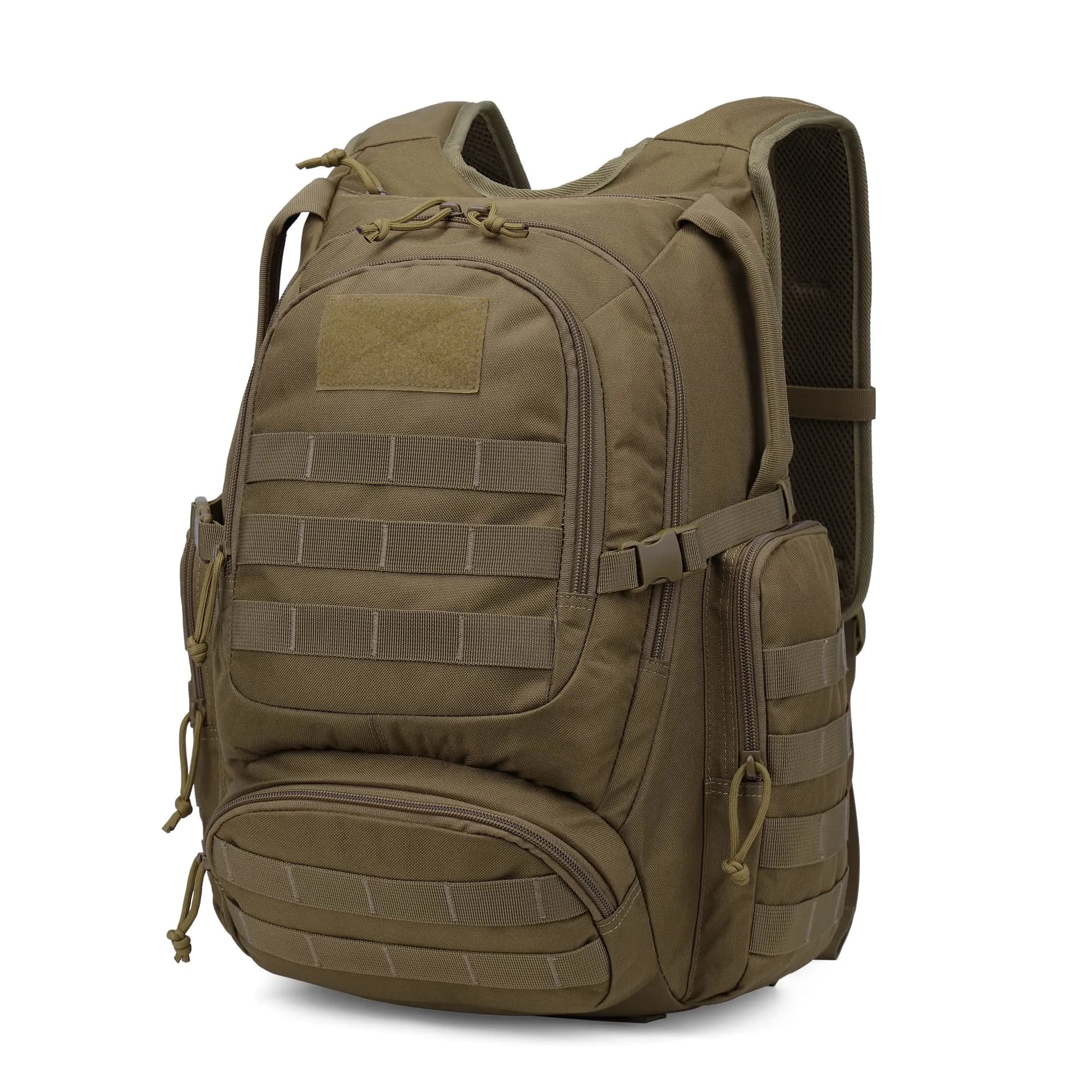 Mardingtop 25L Tactical Backpack Military Rucksack for Camping & Hiking | Water-Resistant, Expandable, Unisex — 6362a-khaki