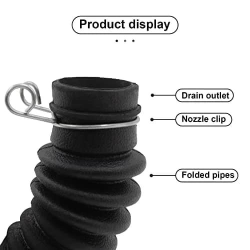 WPL For LG Washer Drain Hose AEM73213001 | Compatible with LG & Kenmore Models, 48-inch Rubber Hose thumbnail 4