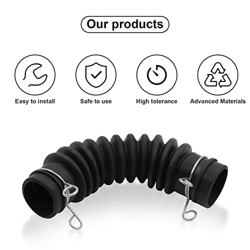 WPL For LG Washer Drain Hose AEM73213001 | Compatible with LG & Kenmore Models, 48-inch Rubber Hose thumbnail 5