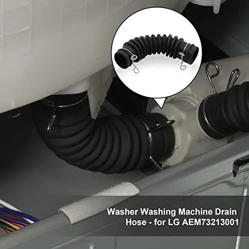 WPL For LG Washer Drain Hose AEM73213001 | Compatible with LG & Kenmore Models, 48-inch Rubber Hose thumbnail 7