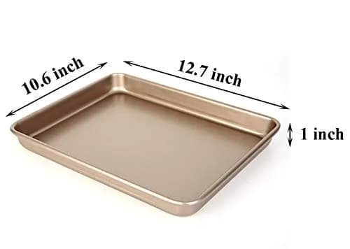 Walooza Nonstick Baking Sheet Pan Oven Set 13 inch | Durable Carbon Steel Bakeware for Kitchen (120 chars) thumbnail 2
