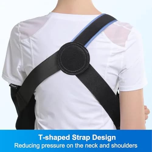 Velpeau Medical Arm Sling Shoulder Immobilizer XL (119.4cm Underbust) | T-Shaped Strap for Stability thumbnail 4