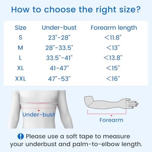 Velpeau Medical Arm Sling Shoulder Immobilizer XL (119.4cm Underbust) | T-Shaped Strap for Stability thumbnail 2