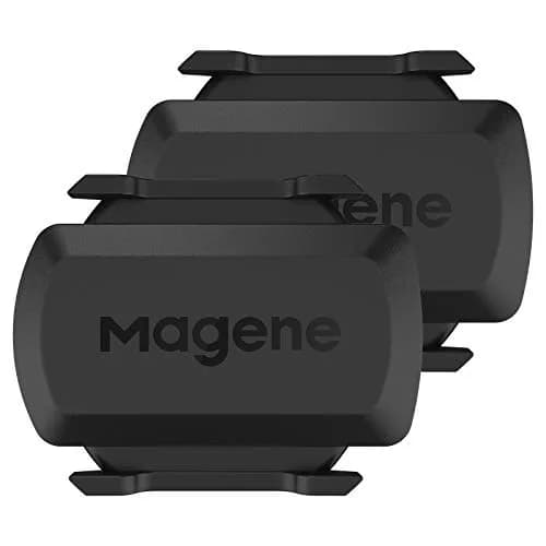 Magene S3+ Speed & Cadence Sensor for Cycling | Wireless Bluetooth/ANT+ Bike Computer RPM Sensor (2-Pack, Black) thumbnail 1