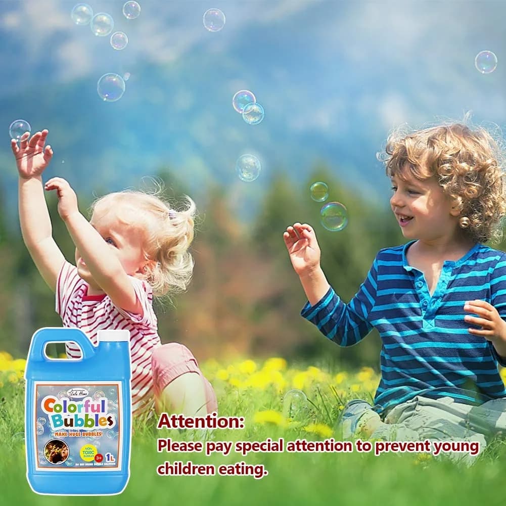 Lulu Home Concentrated Bubble Solution 1 L (33.8 OZ) | Odorless, Non-Toxic, Makes Up to 2.5 Gallons - view 6