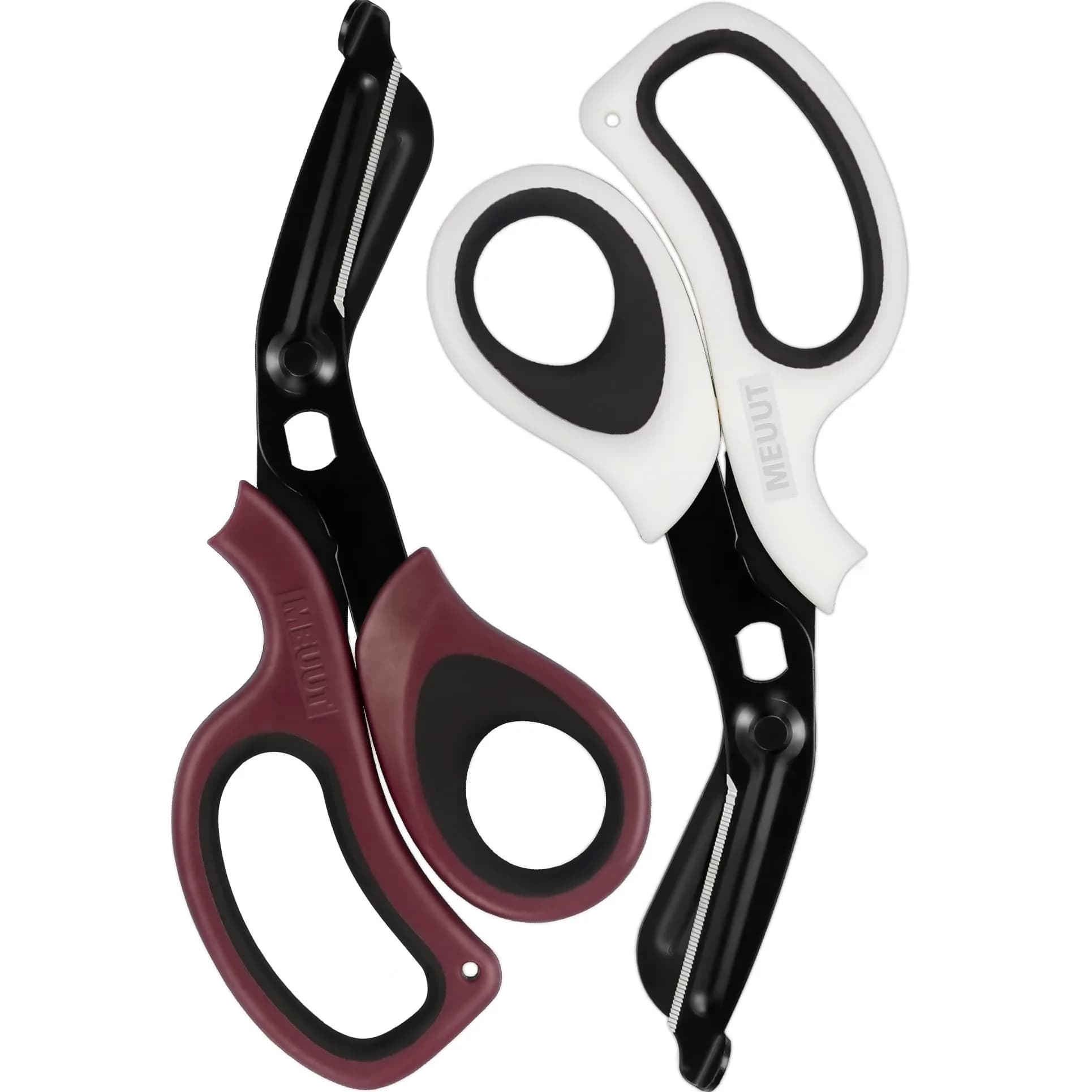 MEUUT Medical Trauma Shears 2-Pack 20.3 cm (8 Inch) | Sharp Stainless Steel Blades for Nurses & EMTs