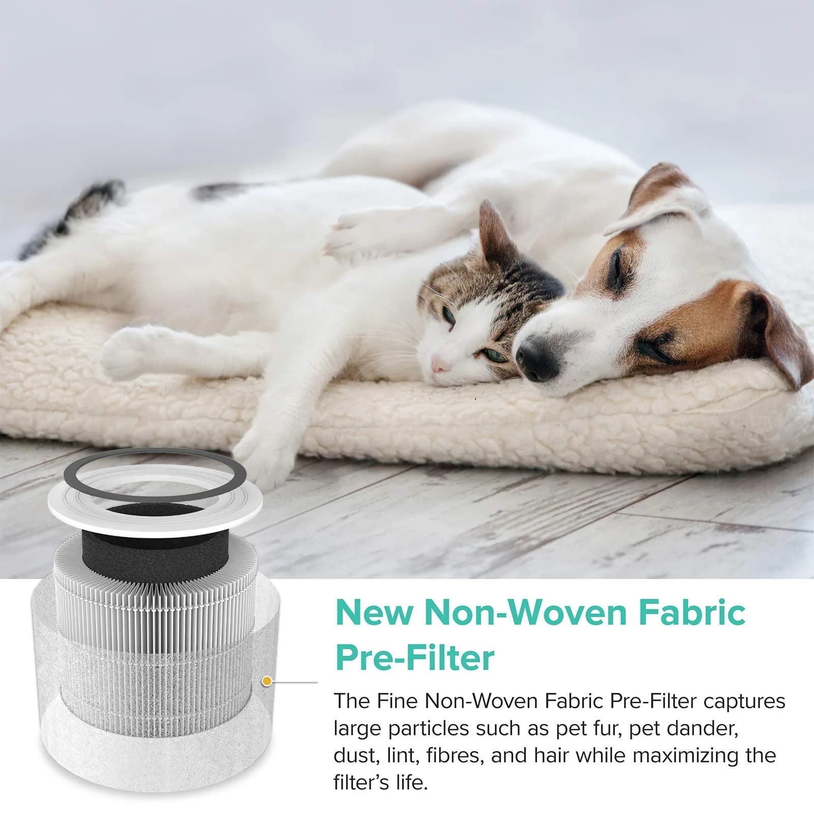 Levoit Core P350-P Air Purifier Replacement Filter 1 Pack | AHAM Verified HEPA Filter for Allergies, Odors, Smoke - view 6