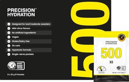 Precision Hydration Electrolyte Powder - No Artificial Ingredients, 8 Packets, 500mg/L | Hydration Support for Athletes thumbnail 1