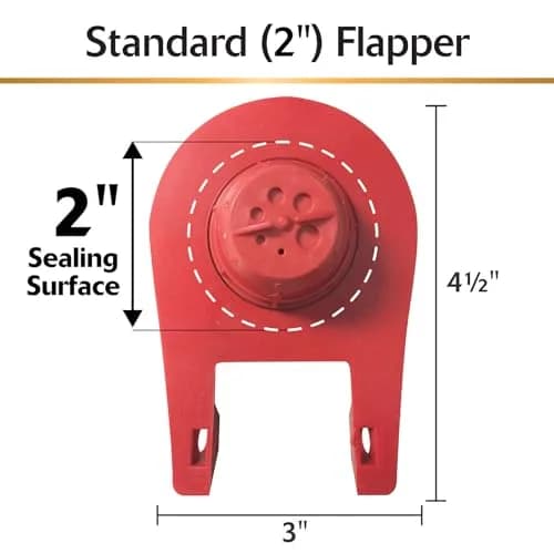 Korky Standard 2-Inch Ultra High Performance Toilet Flapper 3 Pack | Fixes Ghost Flushing & Leaks thumbnail 4