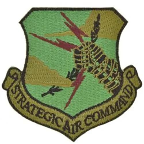 Artisan Owl USAF Strategic Air Command Embroidered Patch with Iron-On Adhesive (Subdued) 8.25cm (3.25" Diameter) | Officially Licensed Military Emblem thumbnail 1