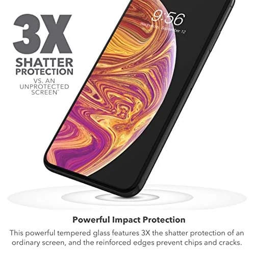 ZAGG Glass+ Screen Protector for iPhone SE (2nd Gen) | Impact & Scratch Protection, Clear thumbnail 2