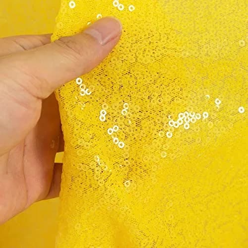 Partisout Sequin Fabric 3mm Sparkly Fabric 3 Feet | Perfect for Dress & Decor thumbnail 1