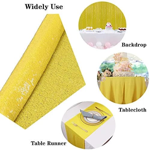 Partisout Sequin Fabric 3mm Sparkly Fabric 3 Feet | Perfect for Dress & Decor thumbnail 7