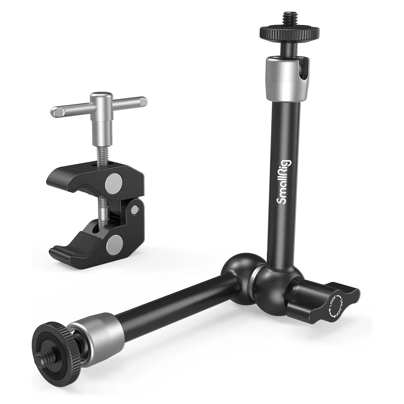 SMALLRIG Articulating Magic Arm with Super Clamp 22 cm (8.66 inches) | Mount Monitors, Lights, Cameras - main product image