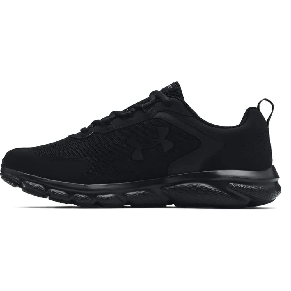 Under Armour Charged Assert 9 Running Shoe, Black (10 US) | Breathable Mesh, Responsive Cushioning — Black/Black