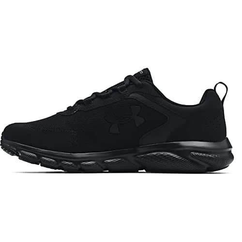 Under Armour Charged Assert 9 Running Shoe, Black (10 US) | Breathable Mesh, Responsive Cushioning - main product image