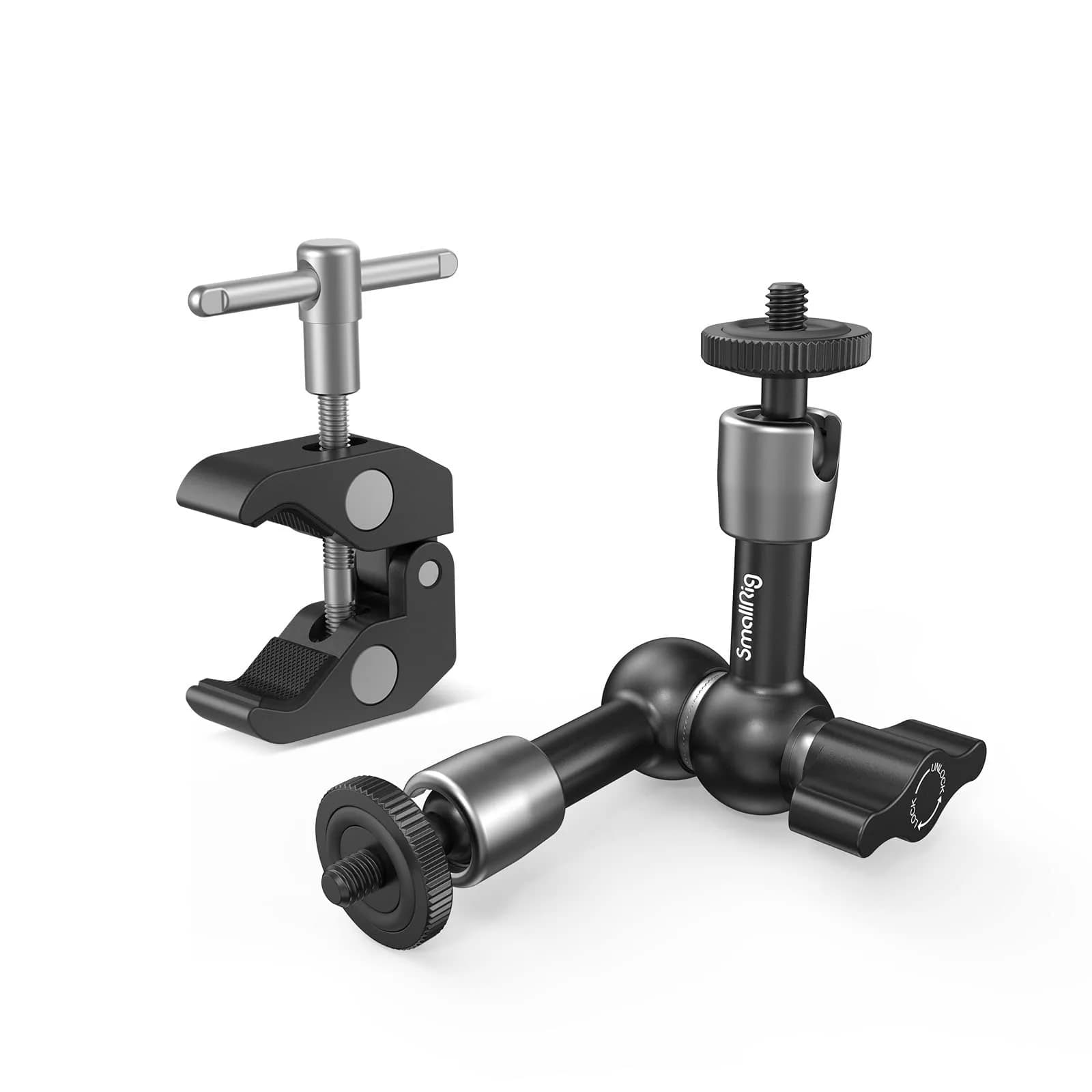 SMALLRIG Super Clamp with Articulating Magic Arm 13.9 cm (5.5") | Mounts Cameras, Lights, Monitors - main product image