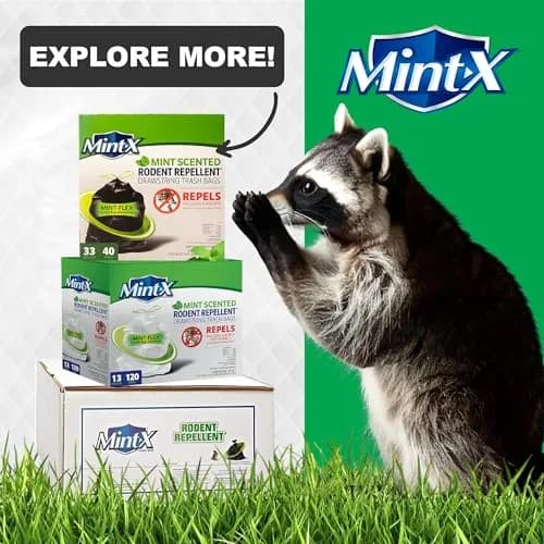 Mint-X MintFlex Rodent Repellent Trash Bags, 13 Gallon | Strong, Odor-Neutralizing, Humane Pest Deterrent (70-120 chars) thumbnail 6