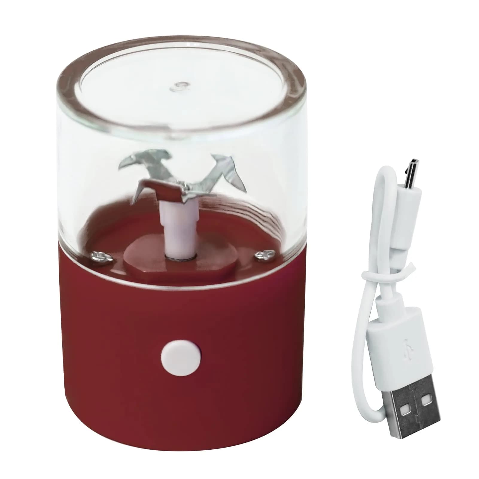 G Ganen Electrical Metal Aluminum Herb Tobacco Grinder 12.7 cm (5") Red | Fast Metal Sharp Spin Teeth