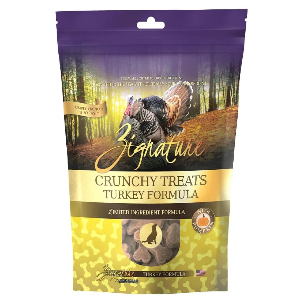 Zignature Turkey Limited Ingredient Formula Biscuit Dog Treats 12oz | Wholesome, Grain-Free, Perfect for Sensitive Dogs