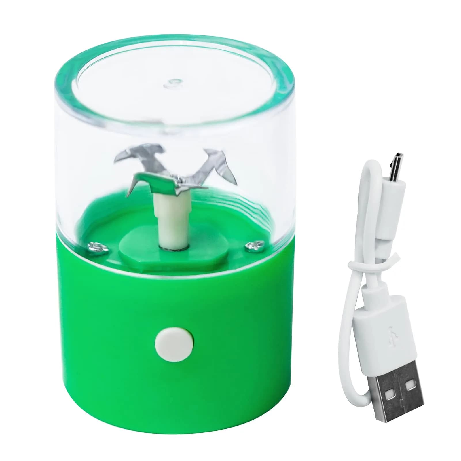 G Ganen Electrical Metal Aluminum Herb Tobacco Grinder 4 cm (1.6'') x 14.5 cm (5.7'') Green | Automatic Spice Crusher