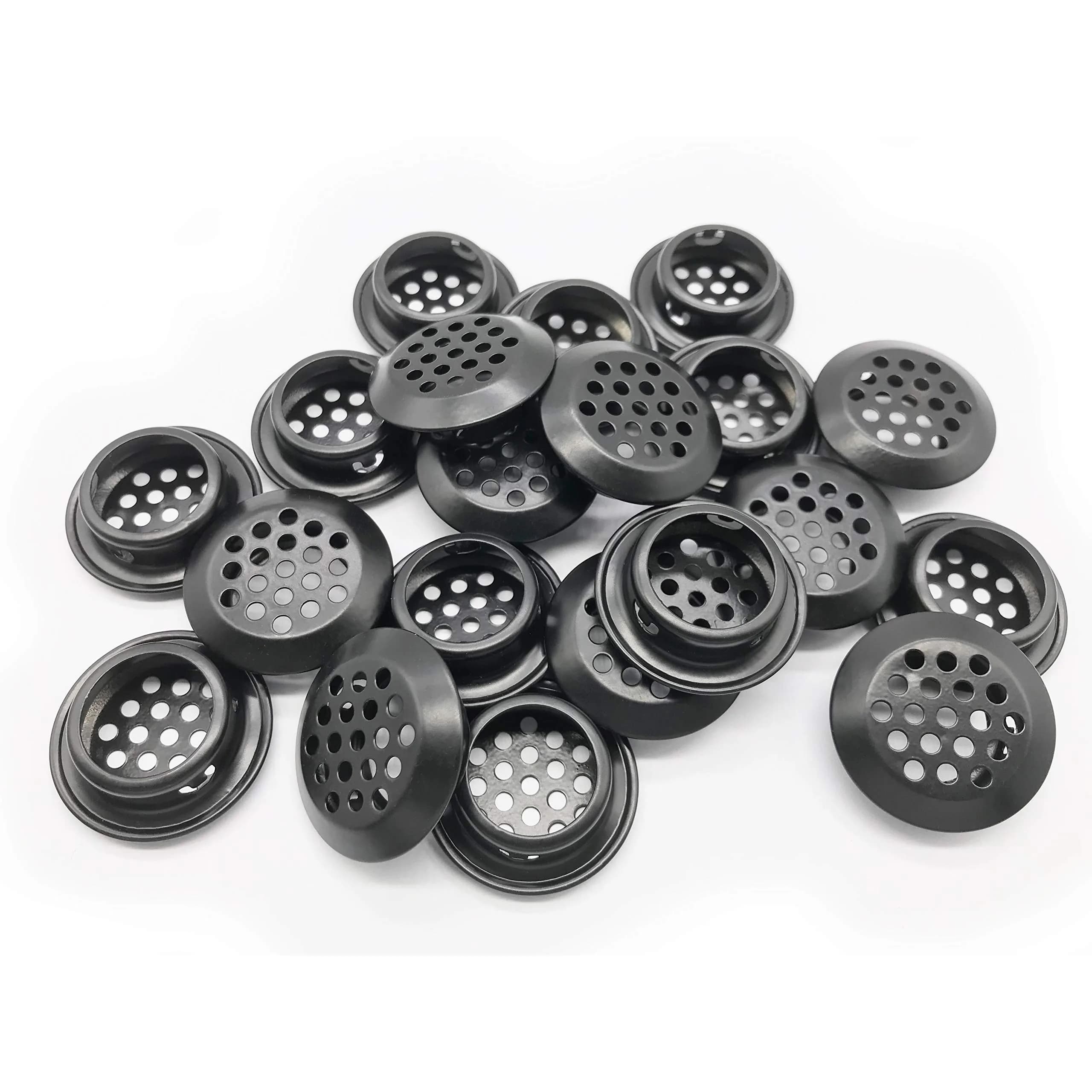 NACX 20Pcs Air Vents 25mm | Stainless Steel Round Vent Mesh for Cabinets & Wardrobes