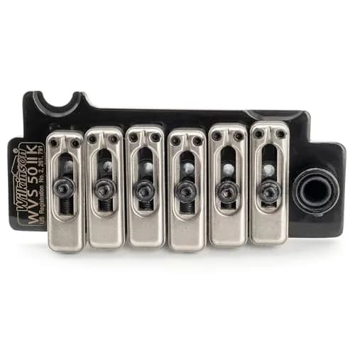 Musiclily Wilkinson WVS50IIK 52.5mm 2-Point Electric Guitar Tremolo Bridge, Black | Precision Steel Saddles & Full Assembly thumbnail 3