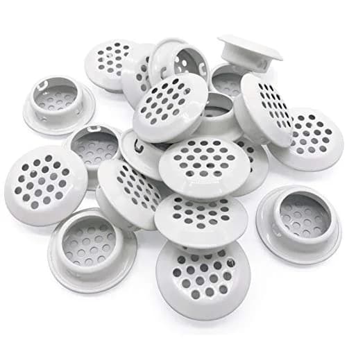 NACX 20Pcs Stainless Steel Circular Soffit Vent 25mm | Dustproof & Corrosion-Resistant Ventilation for Cabinets & Wardrobes thumbnail 1